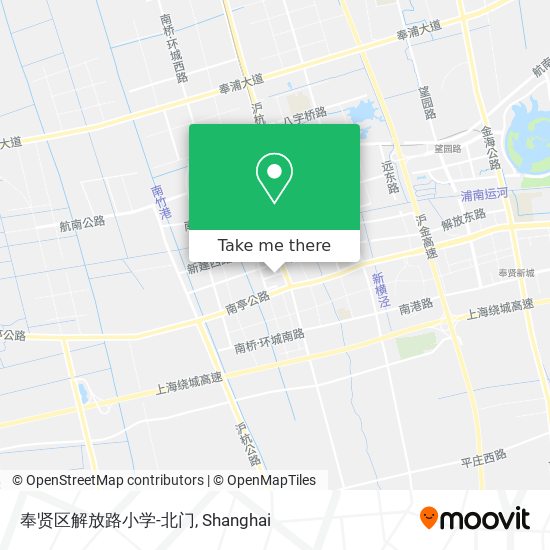 奉贤区解放路小学-北门 map