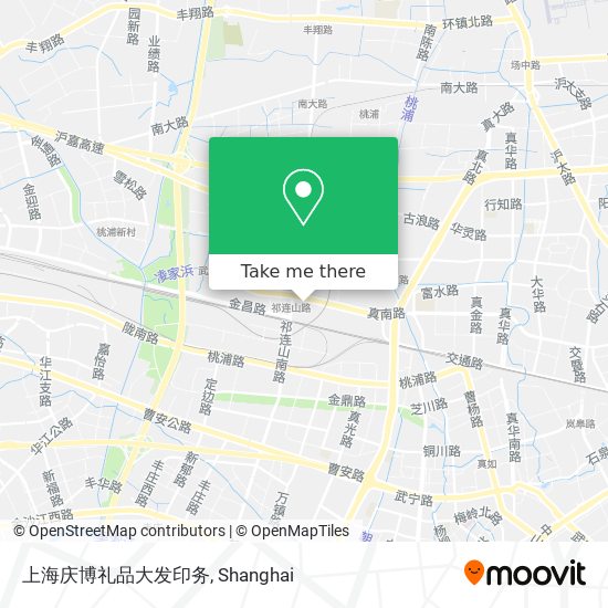 上海庆博礼品大发印务 map