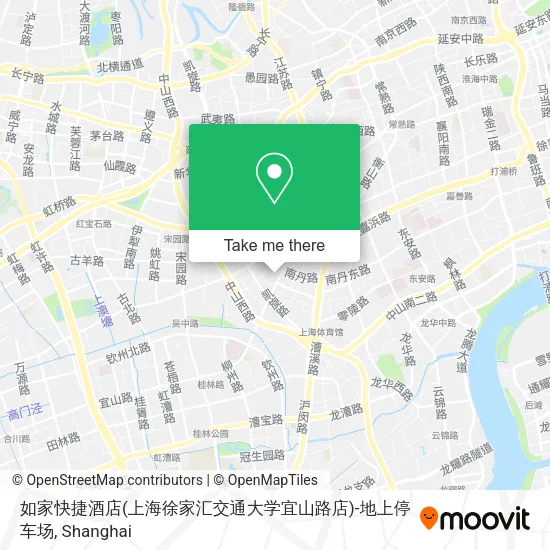 如家快捷酒店(上海徐家汇交通大学宜山路店)-地上停车场 map