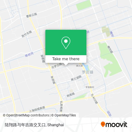 陆翔路与年吉路交叉口 map