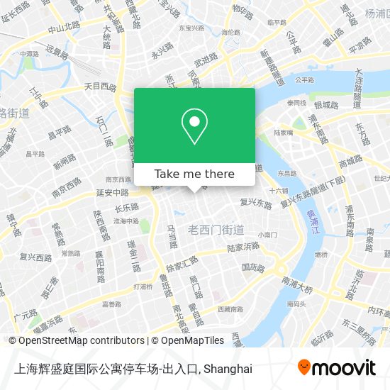 上海辉盛庭国际公寓停车场-出入口 map