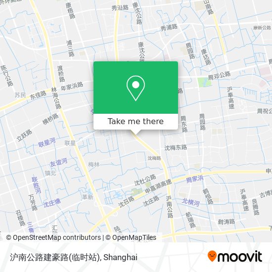 沪南公路建豪路(临时站) map