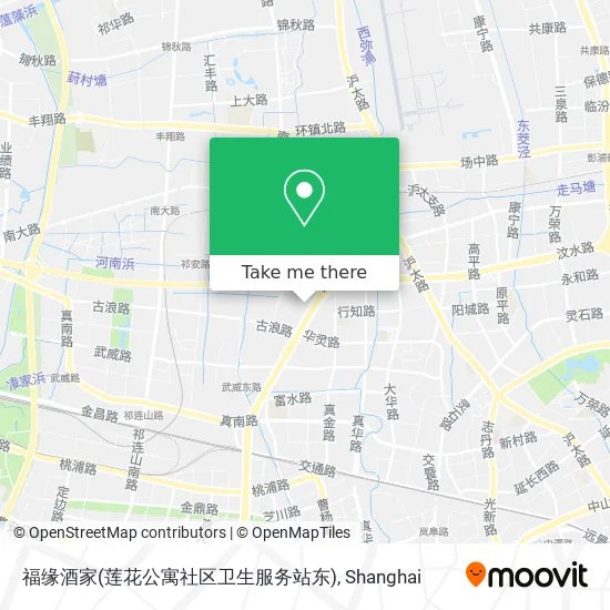 福缘酒家(莲花公寓社区卫生服务站东) map
