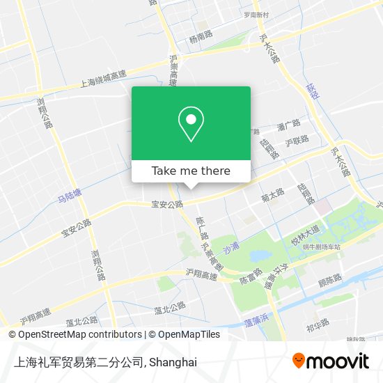 上海礼军贸易第二分公司 map