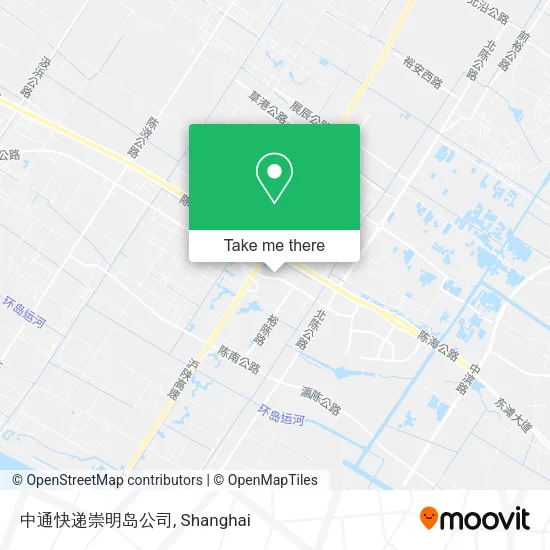 中通快递崇明岛公司 map