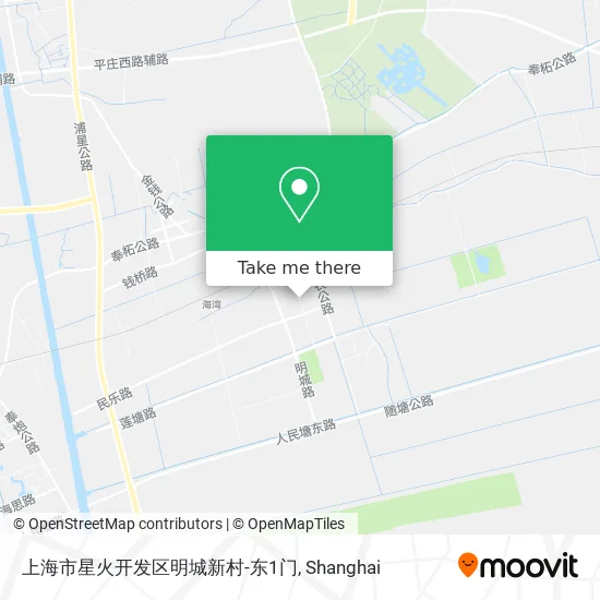 上海市星火开发区明城新村-东1门 map