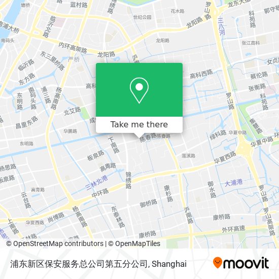 浦东新区保安服务总公司第五分公司 map