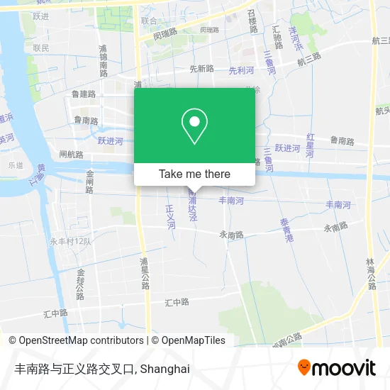 丰南路与正义路交叉口 map