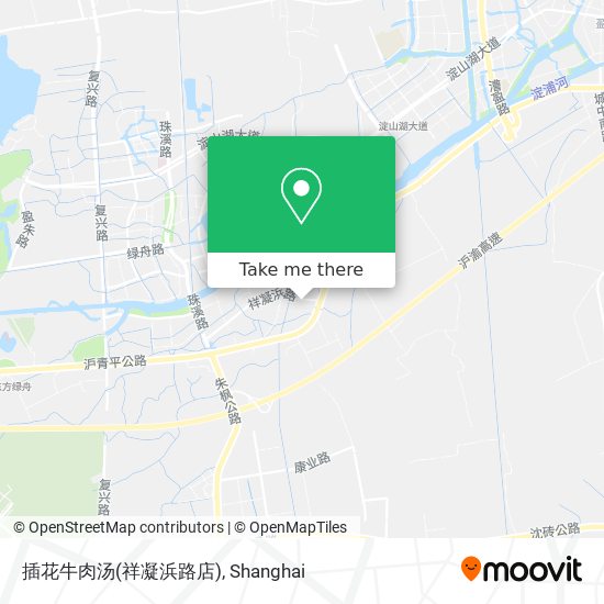 插花牛肉汤(祥凝浜路店) map