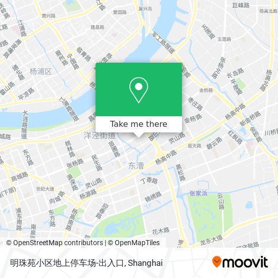 明珠苑小区地上停车场-出入口 map