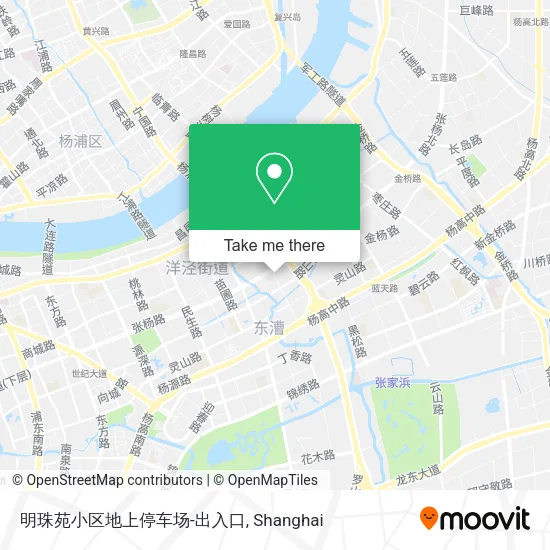 明珠苑小区地上停车场-出入口 map