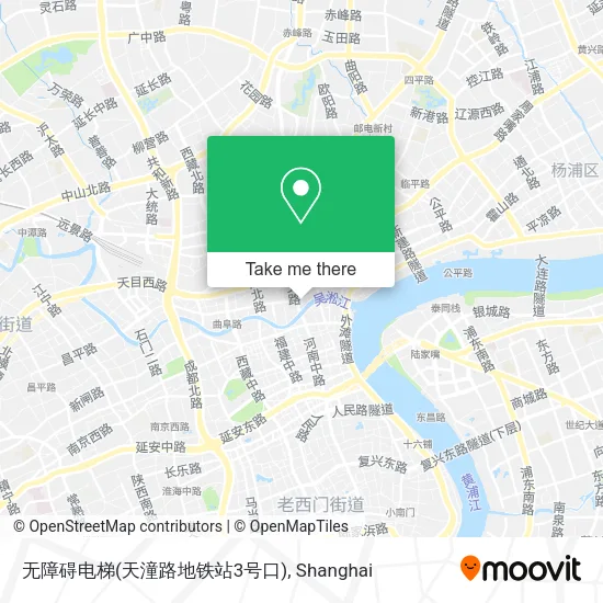 无障碍电梯(天潼路地铁站3号口) map