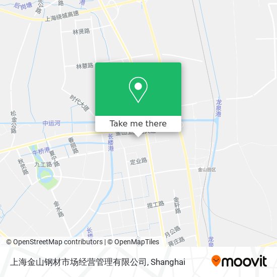 上海金山钢材市场经营管理有限公司 map