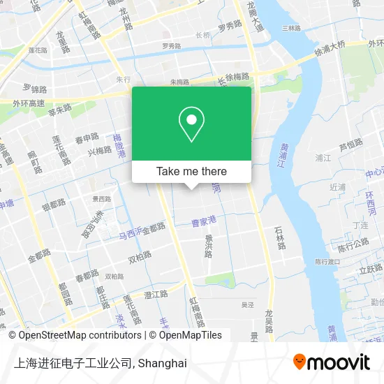 上海进征电子工业公司 map