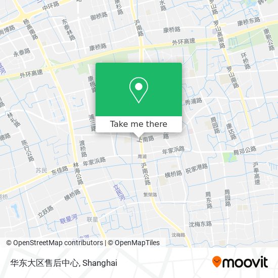 华东大区售后中心 map