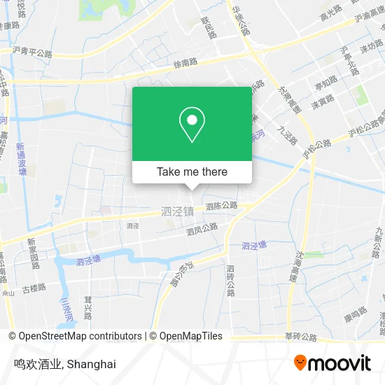 鸣欢酒业 map