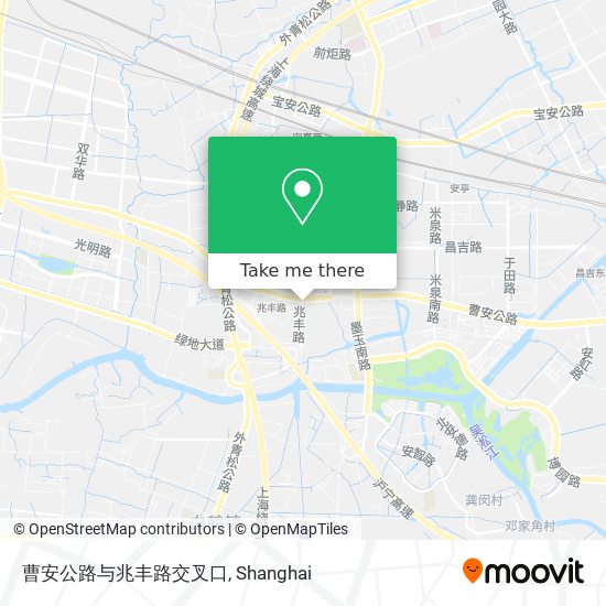 曹安公路与兆丰路交叉口 map