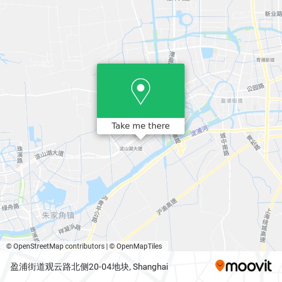 盈浦街道观云路北侧20-04地块 map