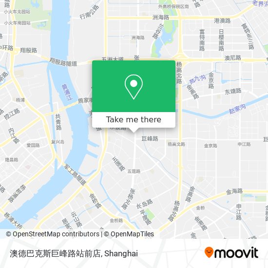 澳德巴克斯巨峰路站前店 map