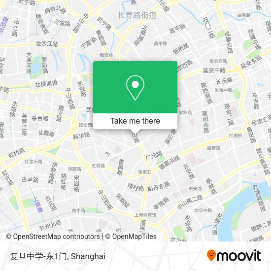 复旦中学-东1门 map
