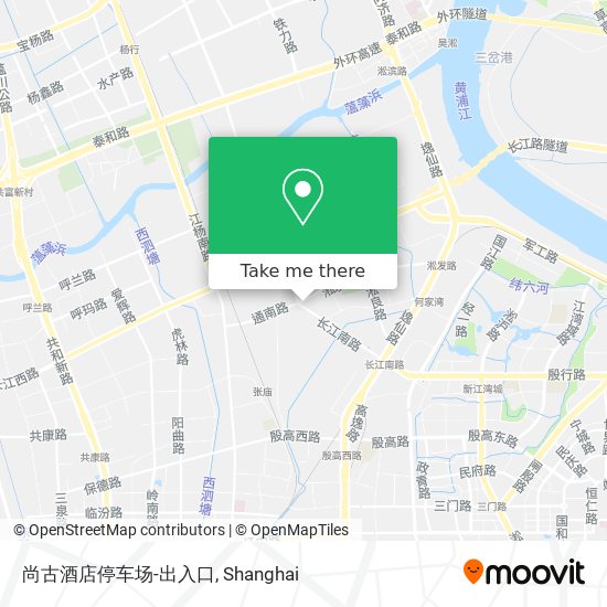 尚古酒店停车场-出入口 map