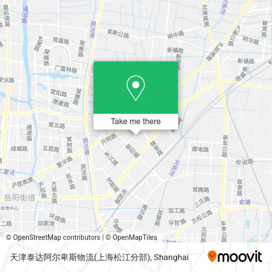 天津泰达阿尔卑斯物流(上海松江分部) map