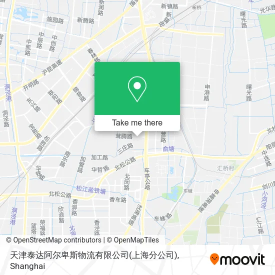 天津泰达阿尔卑斯物流有限公司(上海分公司) map