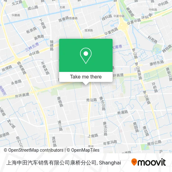 上海申田汽车销售有限公司康桥分公司 map
