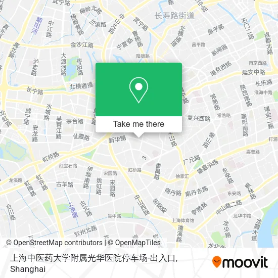 上海中医药大学附属光华医院停车场-出入口 map