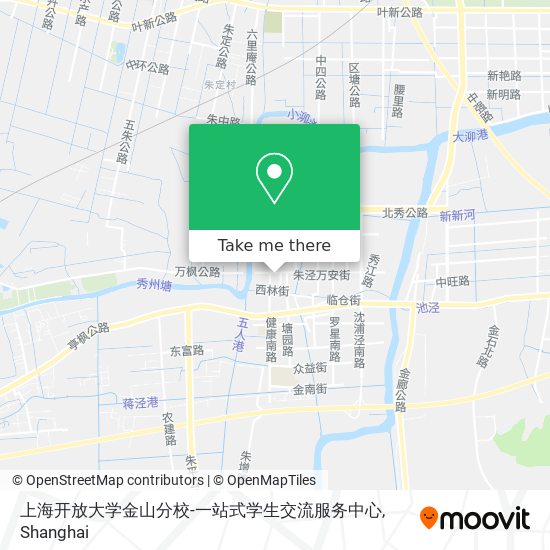 上海开放大学金山分校-一站式学生交流服务中心 map