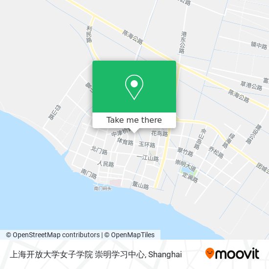上海开放大学女子学院 崇明学习中心 map