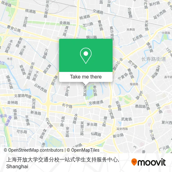 上海开放大学交通分校一站式学生支持服务中心 map