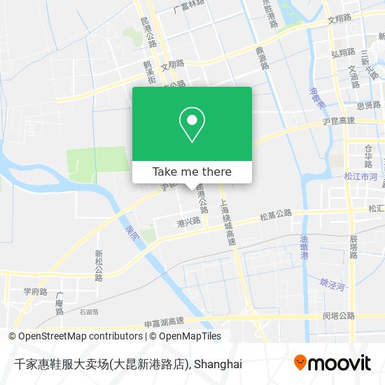 千家惠鞋服大卖场(大昆新港路店) map