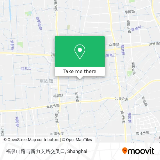 福泉山路与新力支路交叉口 map