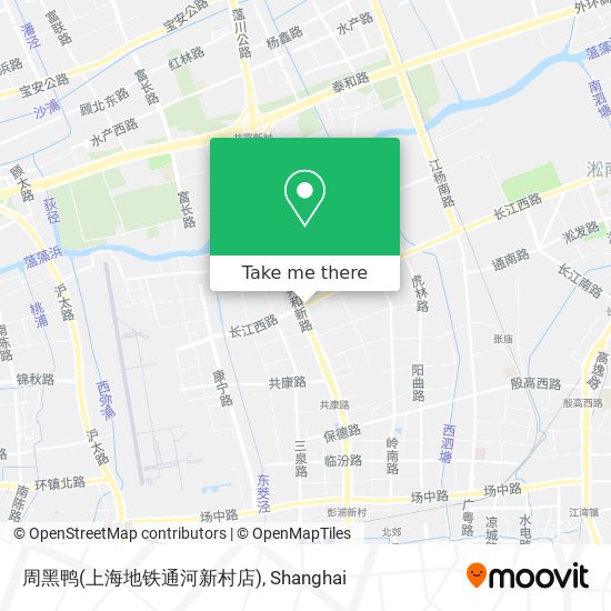 周黑鸭(上海地铁通河新村店) map