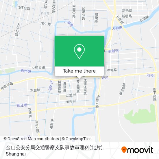 金山公安分局交通警察支队事故审理科(北片) map