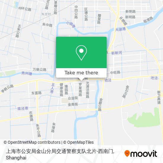 上海市公安局金山分局交通警察支队北片-西南门 map