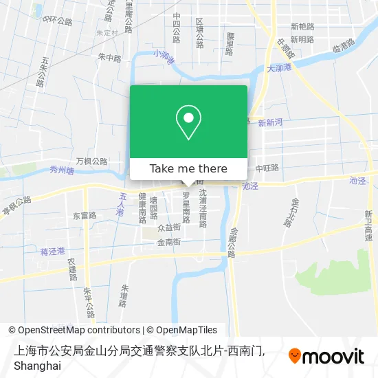 上海市公安局金山分局交通警察支队北片-西南门 map