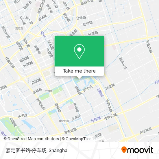 嘉定图书馆-停车场 map