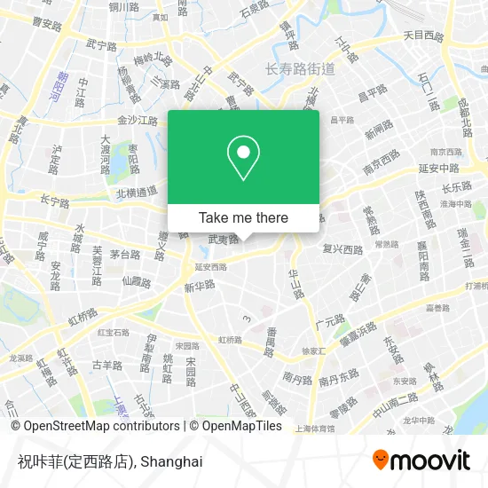 祝咔菲(定西路店) map