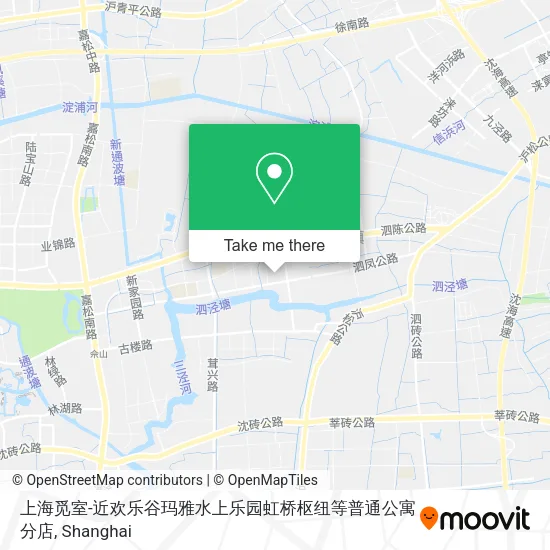 上海觅室-近欢乐谷玛雅水上乐园虹桥枢纽等普通公寓分店 map