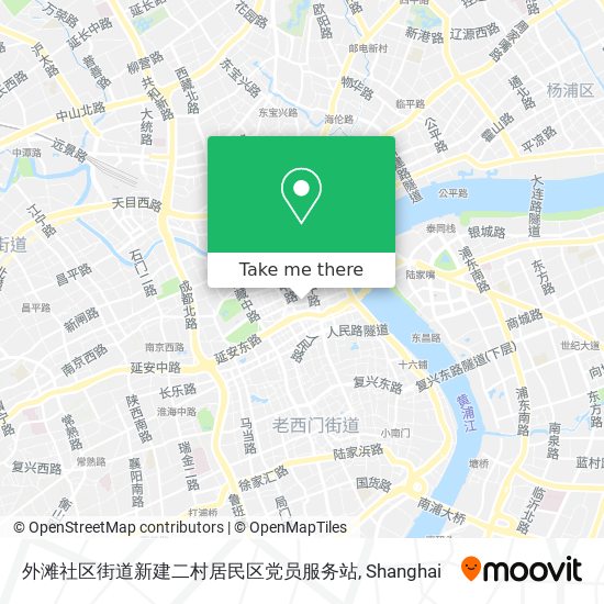 外滩社区街道新建二村居民区党员服务站 map
