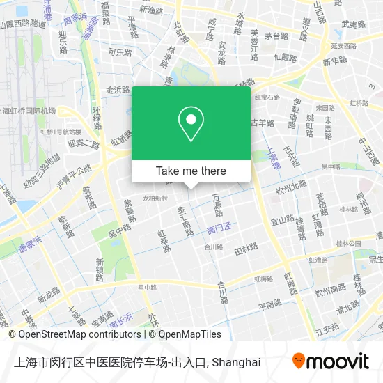 上海市闵行区中医医院停车场-出入口 map