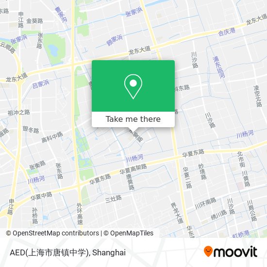 AED(上海市唐镇中学) map