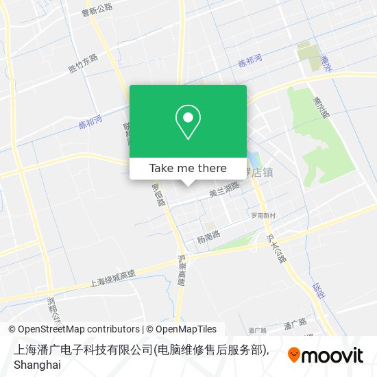 上海潘广电子科技有限公司(电脑维修售后服务部) map