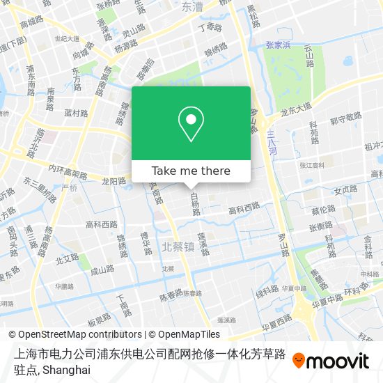 上海市电力公司浦东供电公司配网抢修一体化芳草路驻点 map