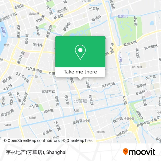 宇林地产(芳草店) map