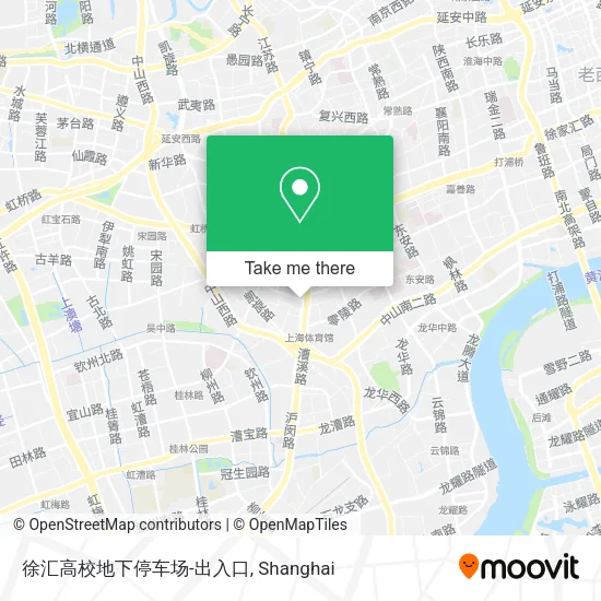 徐汇高校地下停车场-出入口 map
