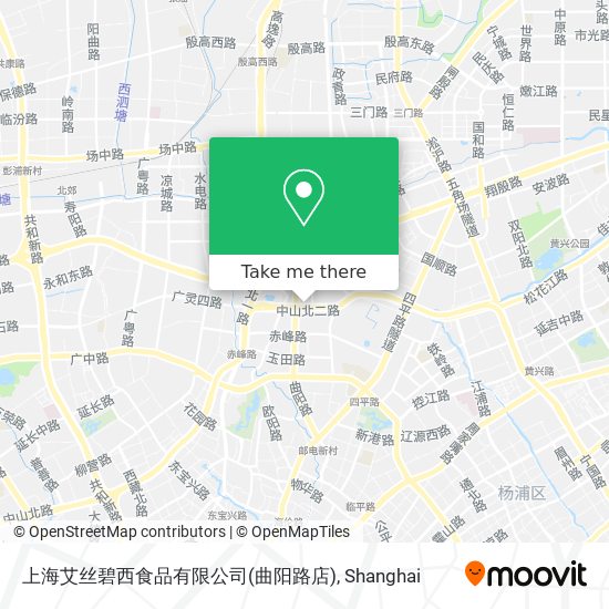 上海艾丝碧西食品有限公司(曲阳路店) map