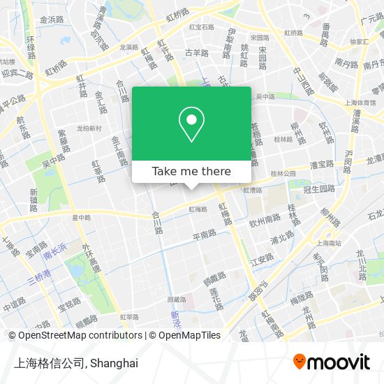 上海格信公司 map